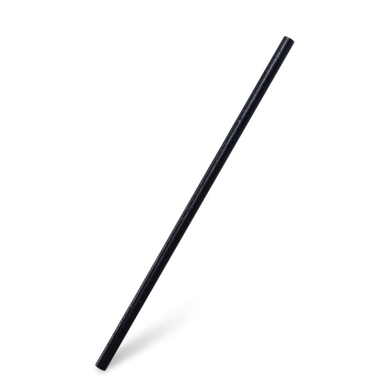 Slamka (BIO-kompozit) JUMBO čierna, 25cm/8cm, 100 ks/bal