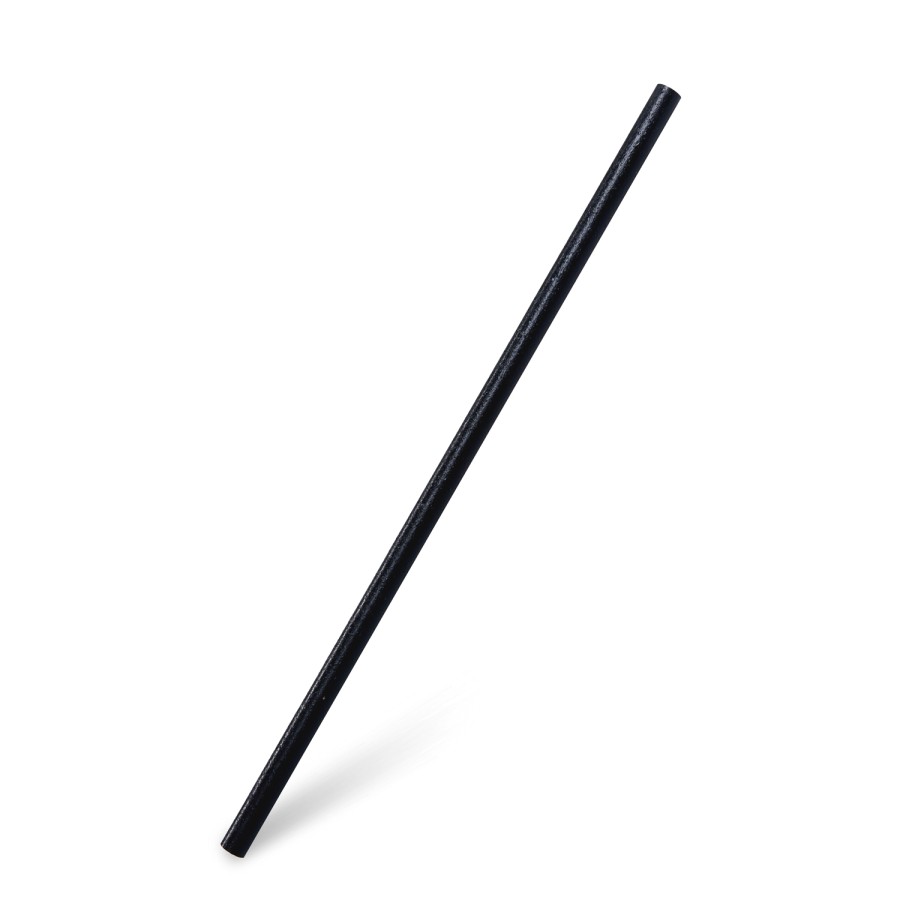 Slamka (BIO-kompozit) JUMBO čierna, 25cm/8cm, 100 ks/bal