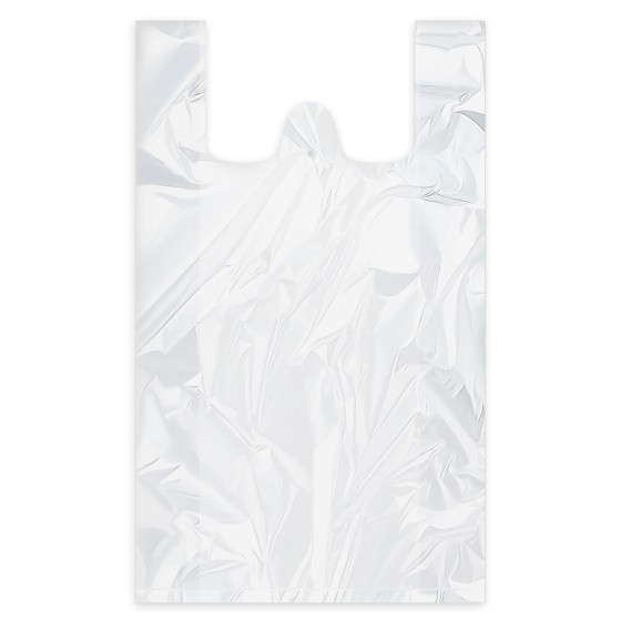 Taška mikroténová JUMBO XL 40+20 x 60 cm, BIELA, 50ks/bal.