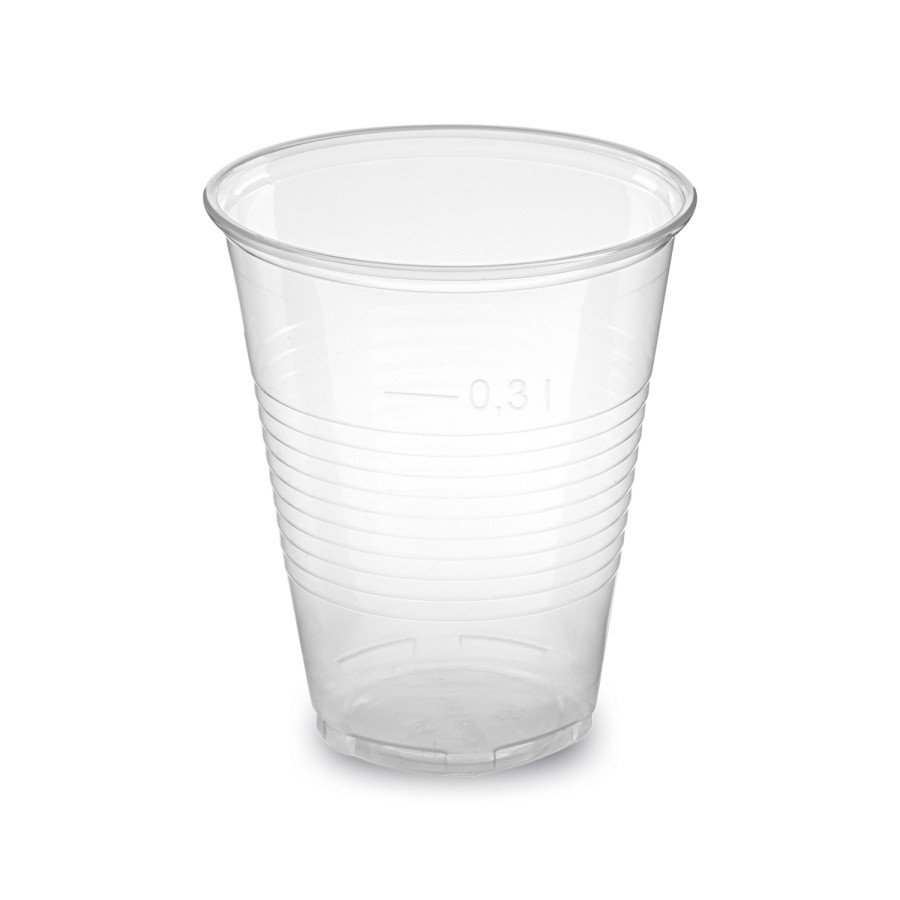 Plastový pohár PP 300ml, TRANSPARENTNÝ, 95mm, 50ks/bal