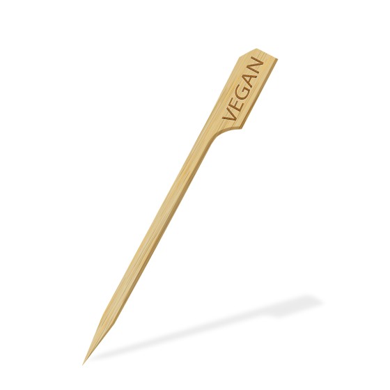 Bambusové napichovadlo "VEGAN", 9 cm, 250ks/bal