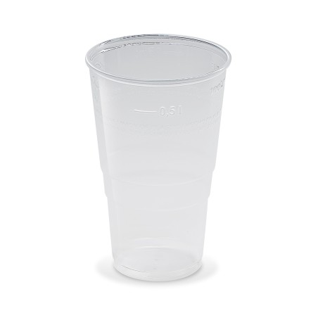 Plastový pohár PP 500ml, TRANSPARENTNÝ, 95mm, 50ks/bal