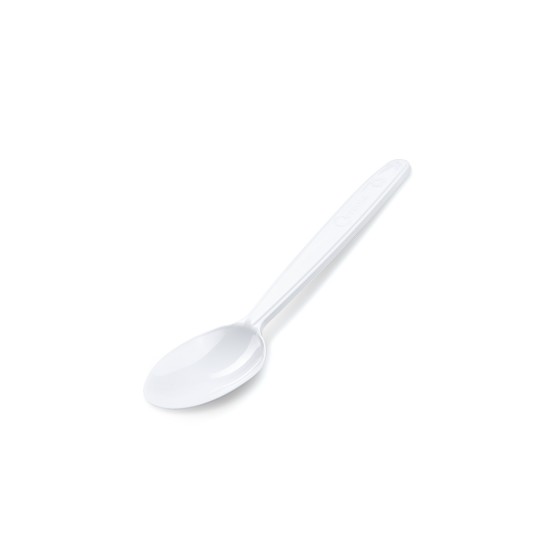 Kávová lyžička (PP) opakovane použiteľná, BIELA, 13cm 50 ks/bal