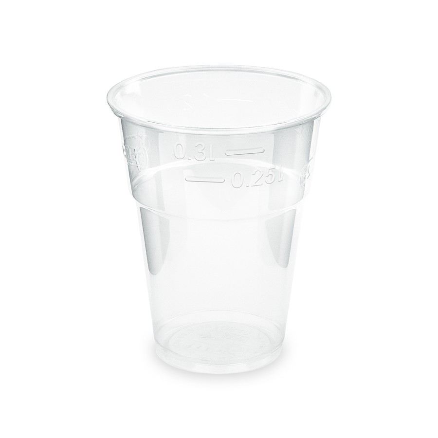 Plastový pohár BIO (PLA) ČÍRY, 300ml, pr. 84mm, 10ks/bal