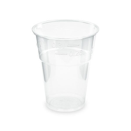 Plastový pohár BIO (PLA) ČÍRY, 300ml, pr. 84mm, 50ks/bal