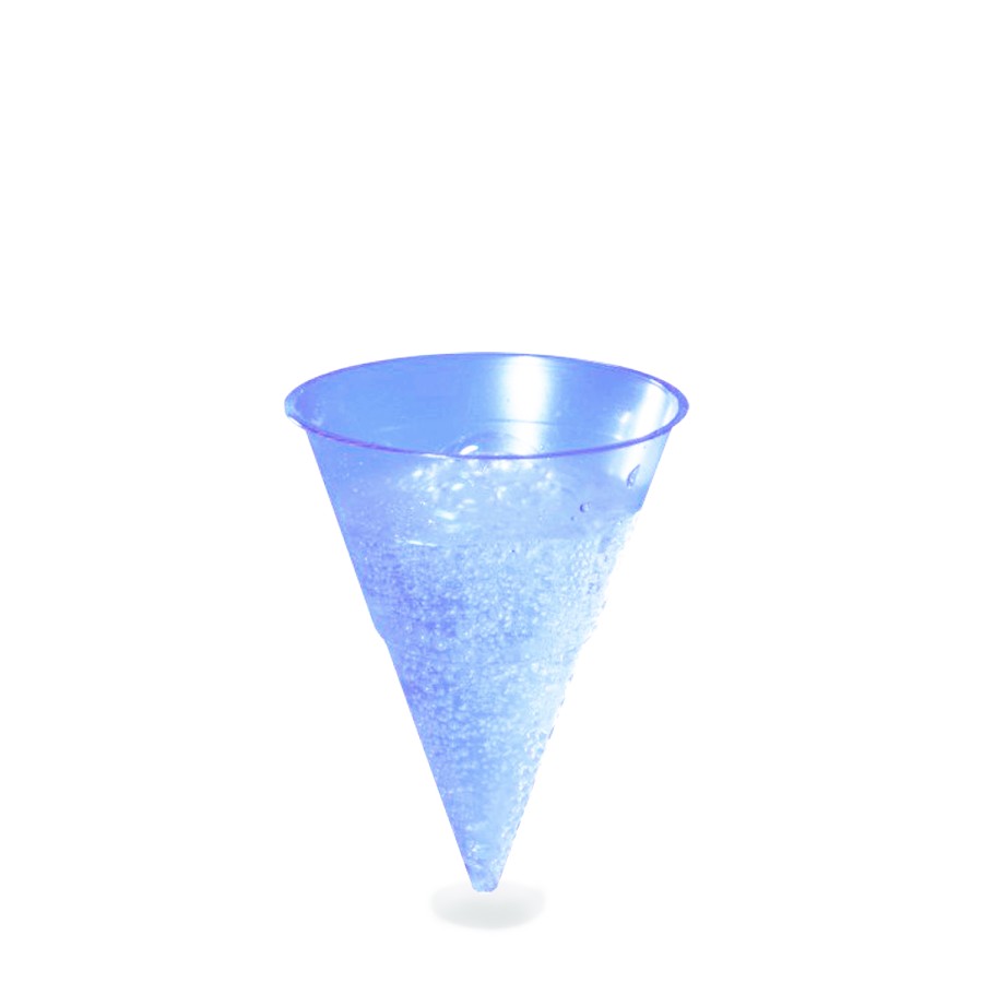 Plastový pohár (PP) 115ml, BLUE CONE, pr. 70mm, 1000 ks/bal