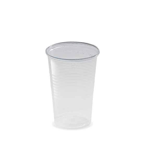 Plastový pohár PP 200ml, TRANSPARENTNÝ, 78mm, 10ks/bal