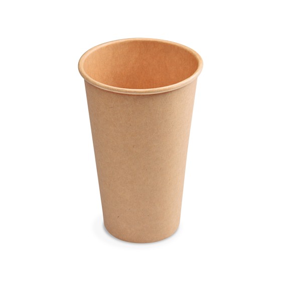 Papierový pohár 510ml, XL, HNEDÝ, 90mm, 50ks/bal