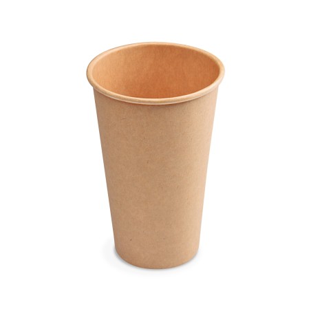 Papierový pohár 510ml, XL, HNEDÝ, 90mm, 50ks/bal