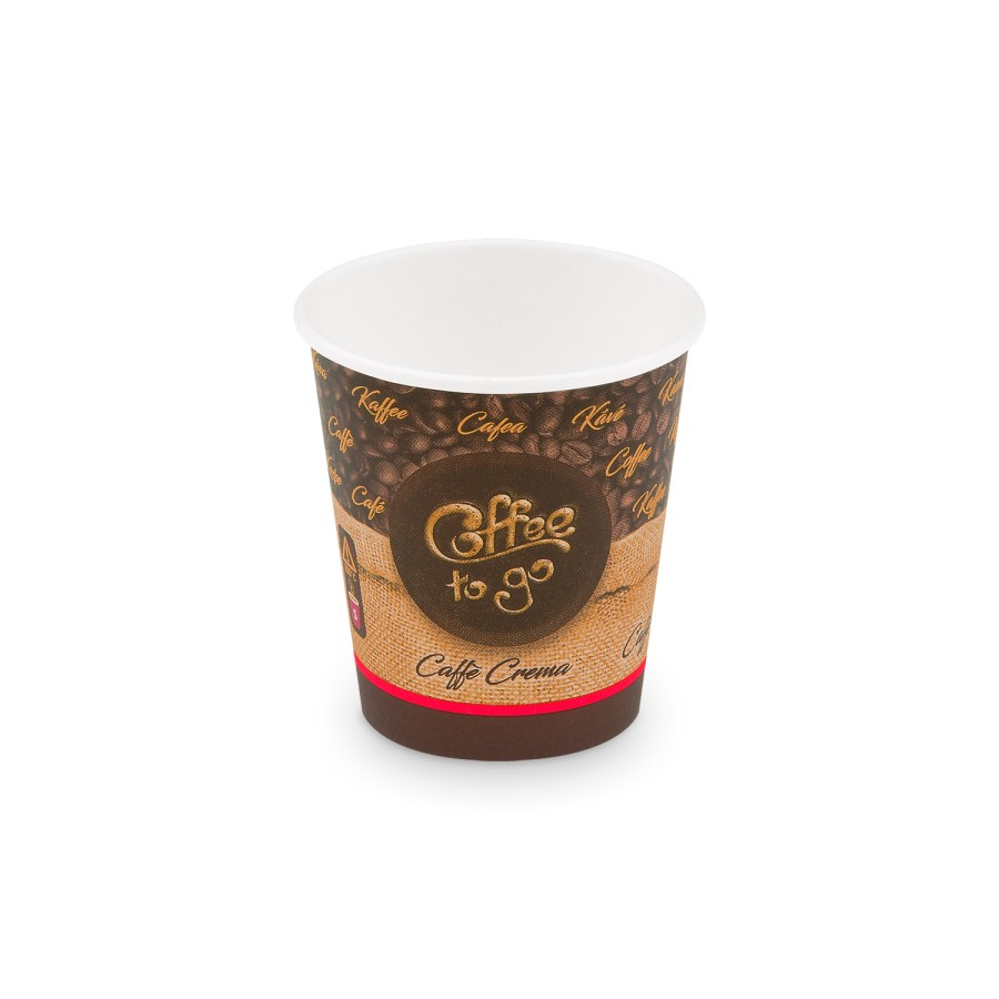 Papierový pohár "COFFEE TO GO" 200 ml, S, pr. 73 mm, 50 ks/bal.