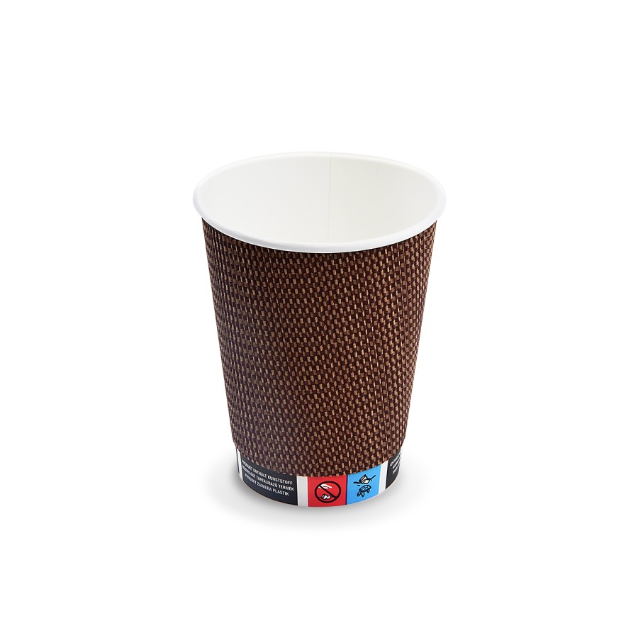 Papierový pohár PREMIUM 420ml, L, O90mm, 25 ks/bal
