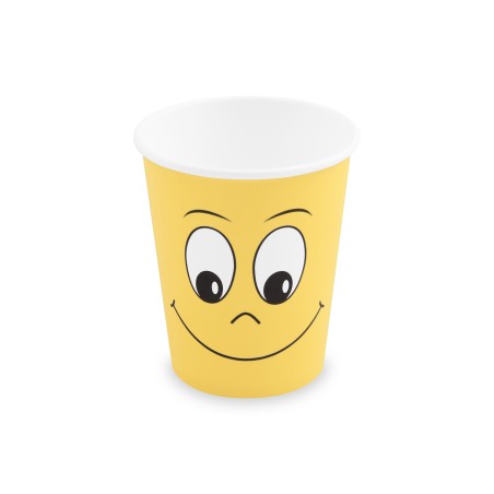 Papierový pohár "SMILE" 280ml, M, 80mm, 50ks/bal