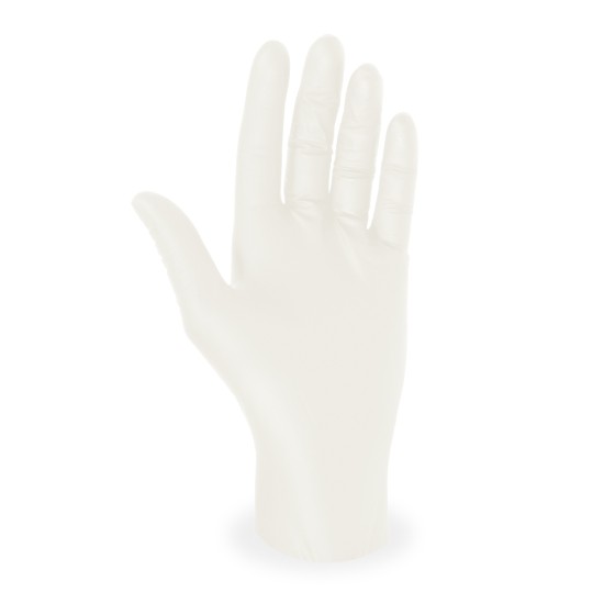 Latexové rukavice BIELE, veľkosť S - NEPUDROVANÉ, 100ks/bal