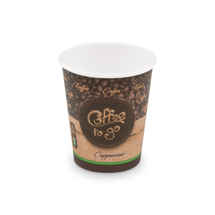 Papierový pohár "COFFEE TO GO" 280 ml, M, pr. 80mm, 50ks/bal