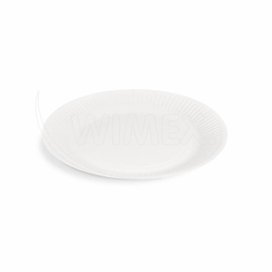 Papierový tanier plytký, BIELY, pr. 18 cm, 10ks/bal.