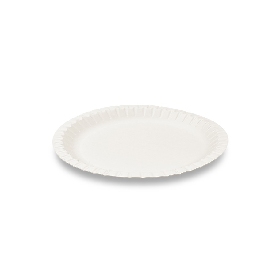 Papierový tanier hlboký, BIELY, pr. 24 cm, 50ks/bal.