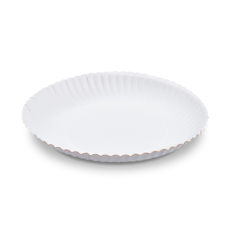 Papierový tanier hlboký BIELY, pr. 22 cm, 50ks/bal.