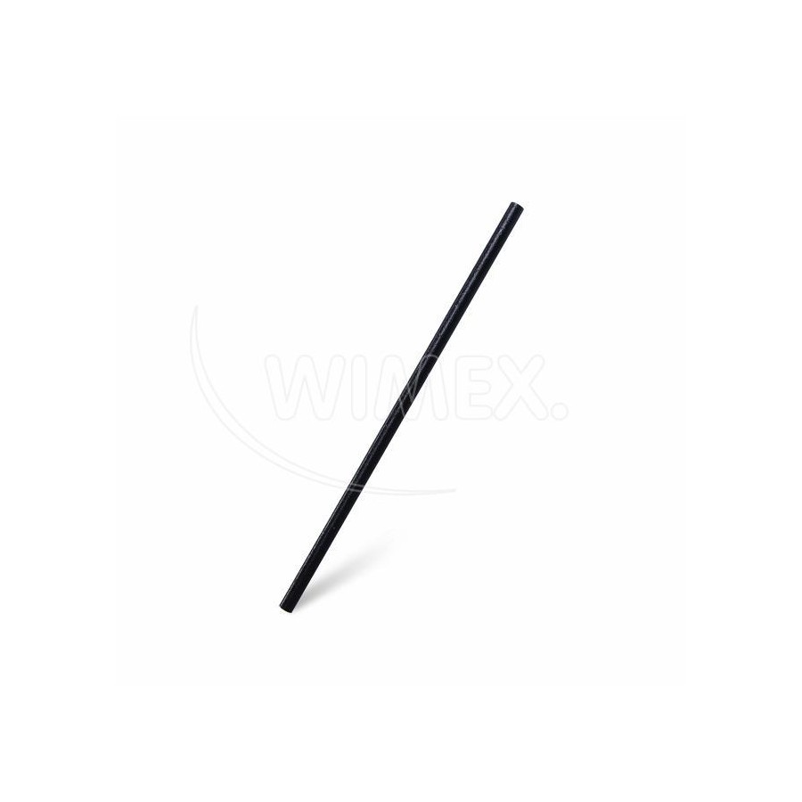 Slamka (BIO-kompozit) čierna, 21cm/6mm, 200 ks/bal