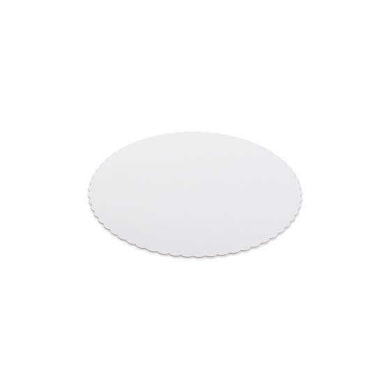 Lepenková podložka pod tortu BIELA, O 22 cm, 100 ks/bal