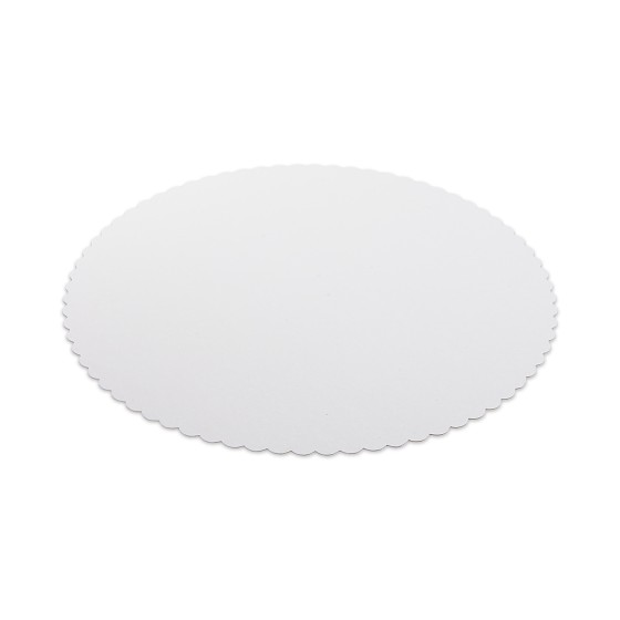 Lepenková podložka pod tortu BIELA, O 32 cm, 100 ks/bal