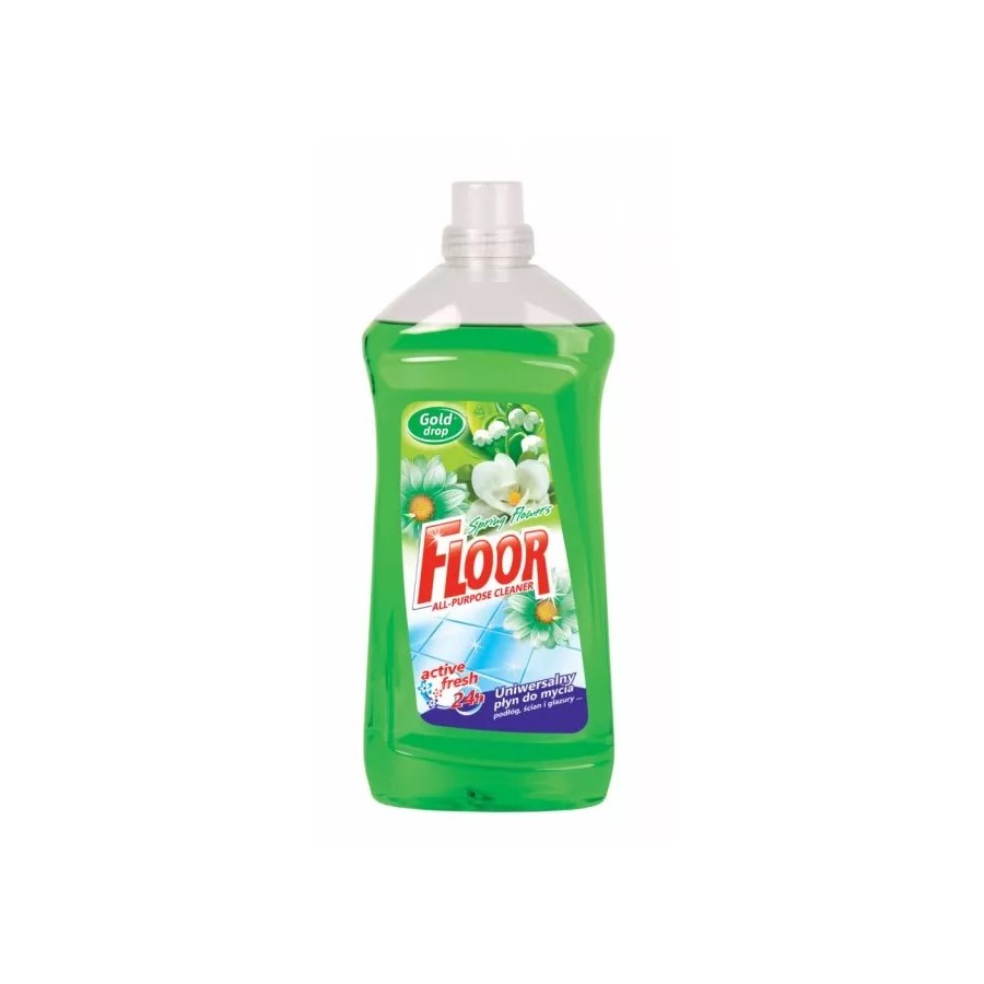 FLOOR univerzálny prípravok na umývanie podláh, obkladov a dlažieb, SPRING, 1,5 L