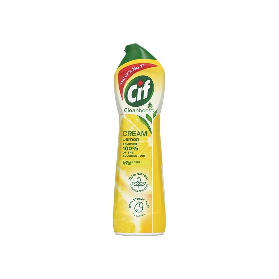 CIF Cream 500 ml Lemon, ŽLTÝ, 1 ks