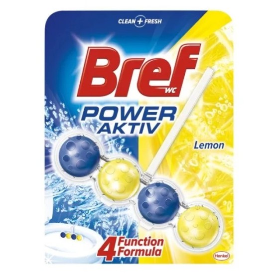 WC blok BREF Power Aktiv Citrus 50g