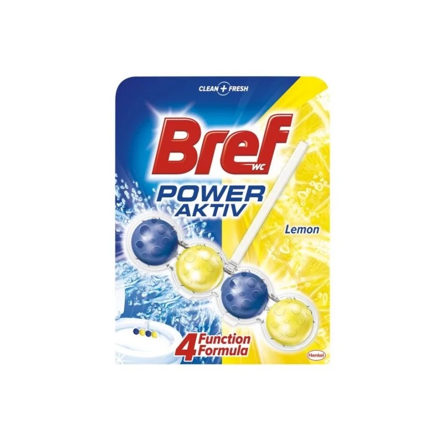 WC blok BREF Power Aktiv Citrus 50g