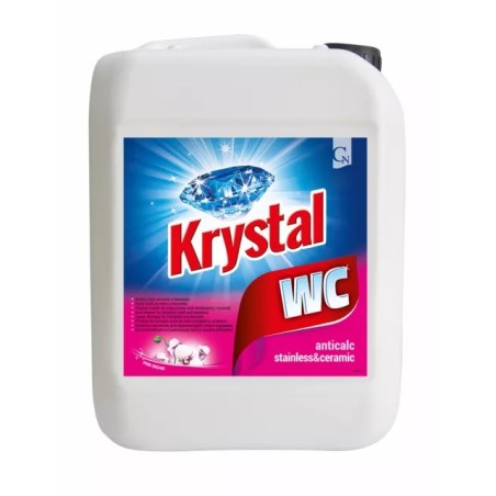 Krystal - čistič na WC keramiku ANTICALC, RUŽOVÝ, 5L