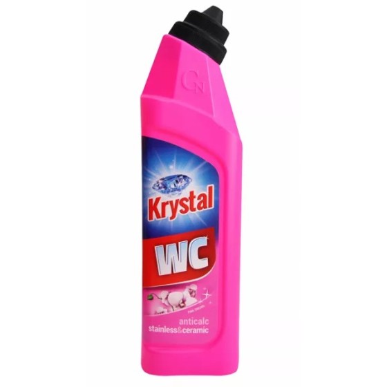 Krystal - čistič na WC keramiku ANTICALC, RUŽOVÝ, 750 ml