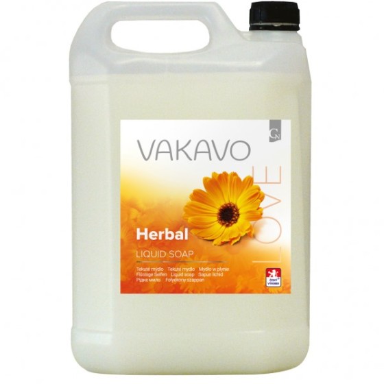 Tekuté mydlo VAKAVO LOVE Herbal 5l biele