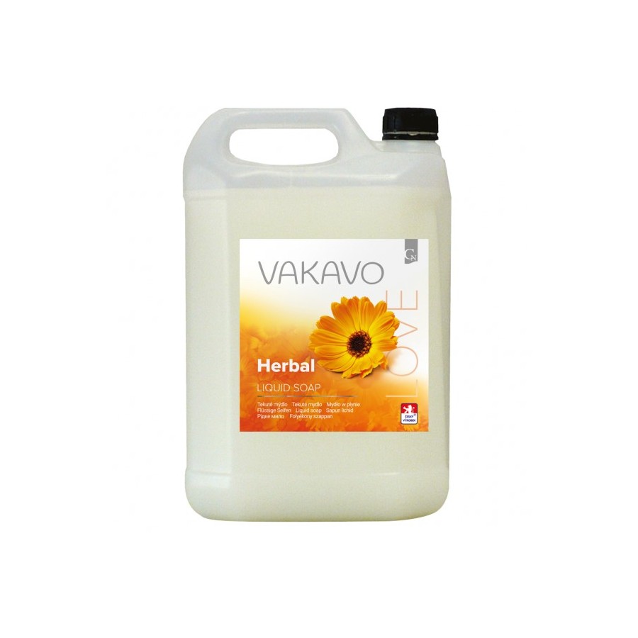 Tekuté mydlo VAKAVO LOVE Herbal 5l biele