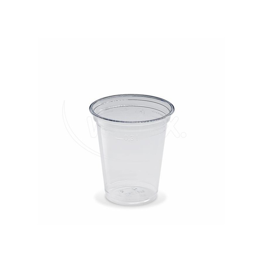 Plastový pohár PET 300ml, TRANSPARENTNÝ, 95mm, 50ks/bal