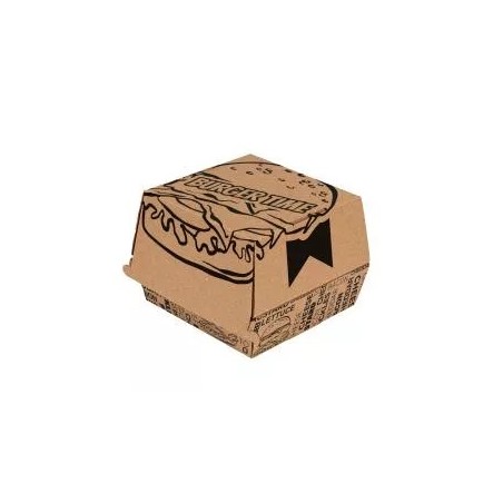 Burger box s potlačou BURGER TIME 130x130x110 cm, 50ks/bal.