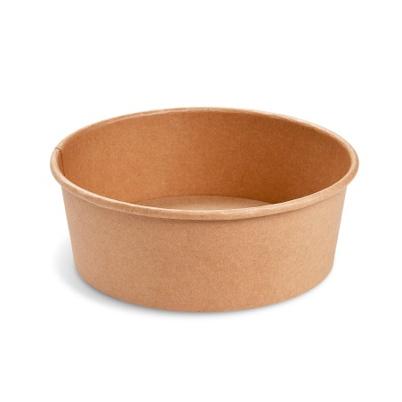 Papierová miska KRAFT 1300ml, HNEDÁ, O 185cm, 50ks/bal
