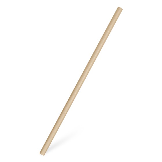 Papierové slamky JUMBO kraft 15 cm/8 mm 100ks/bal