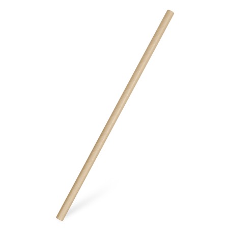 Papierové slamky JUMBO kraft 15 cm/8 mm 100ks/bal
