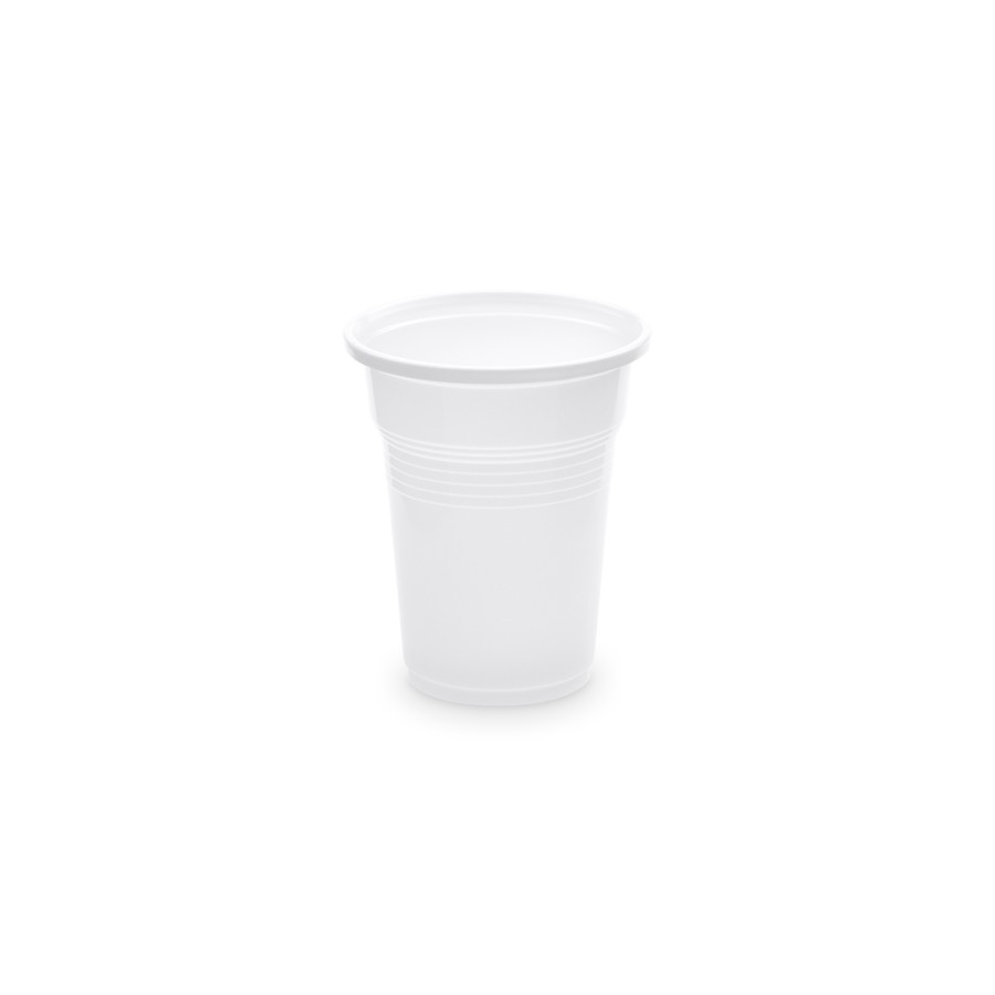 Plastový pohár PP 100ml, BIELY, 57mm, 100ks/bal