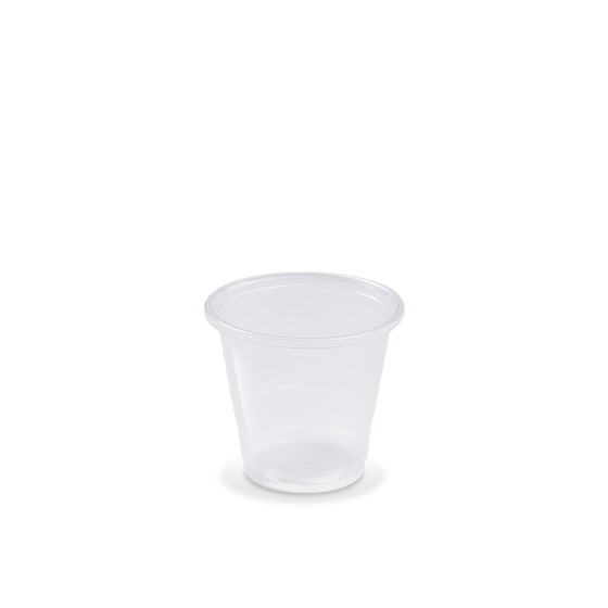 Plastový pohár PP 80ml, PRIESVITNÝ, 57mm, 100ks/bal