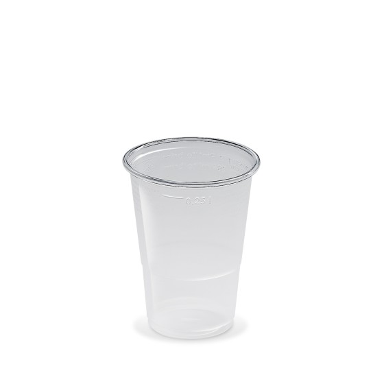 Plastový pohár PP 250ml, PRIESVITNÝ, 78mm, 50ks/bal