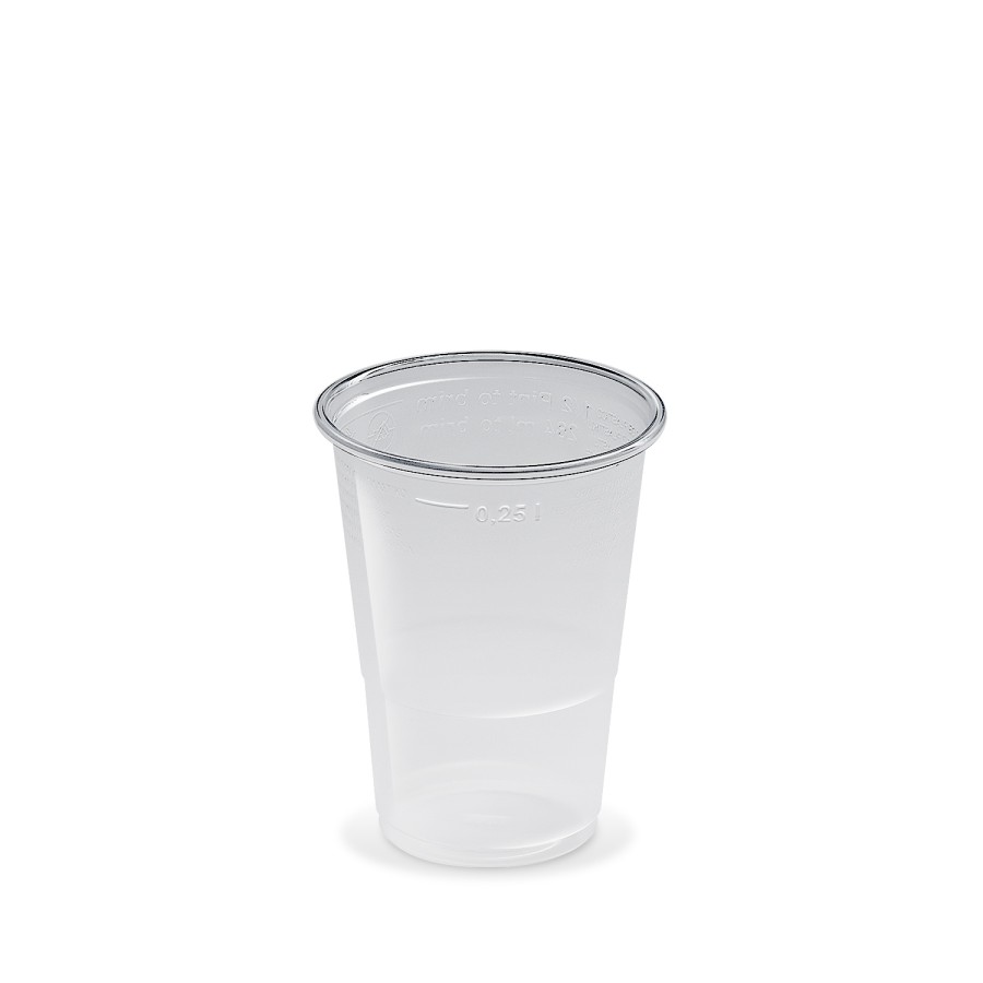 Plastový pohár PP 250ml, PRIESVITNÝ, 78mm, 50ks/bal