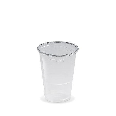 Plastový pohár PP 250ml, PRIESVITNÝ, 78mm, 50ks/bal