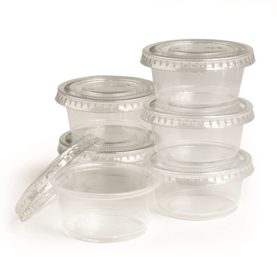 Dressing miska TRANSPARENTNÁ, rPET, 50ml, 168ks/bal 