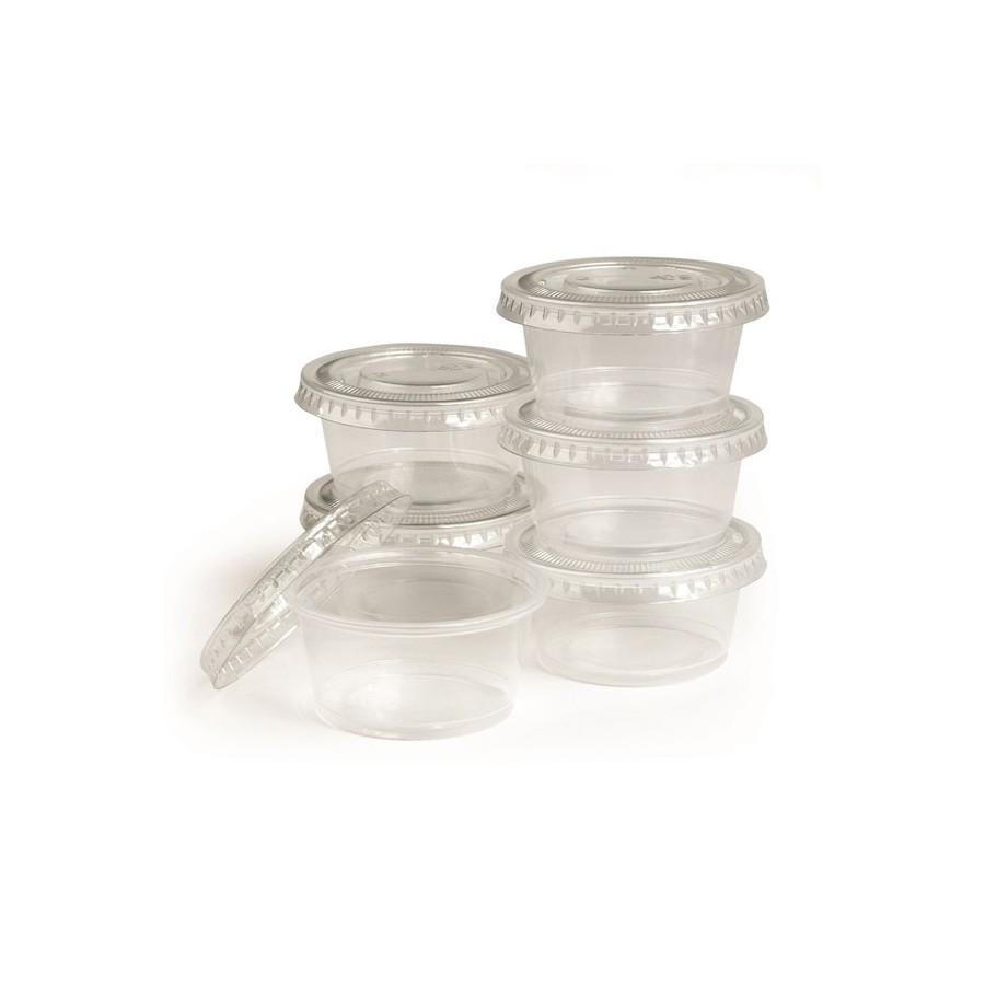Dressing miska TRANSPARENTNÁ, rPET, 50ml, 168ks/bal 