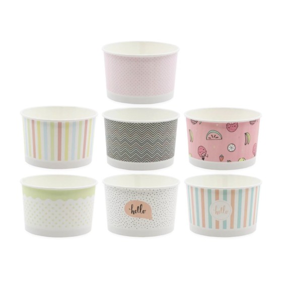 Miska na zmrzlinu 245ml Pastel 25ks