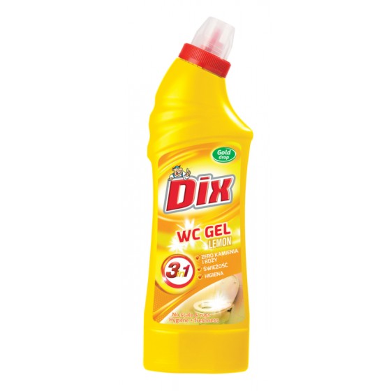 DIX - WC gél na toalety, CITRÓN, 750 ml
