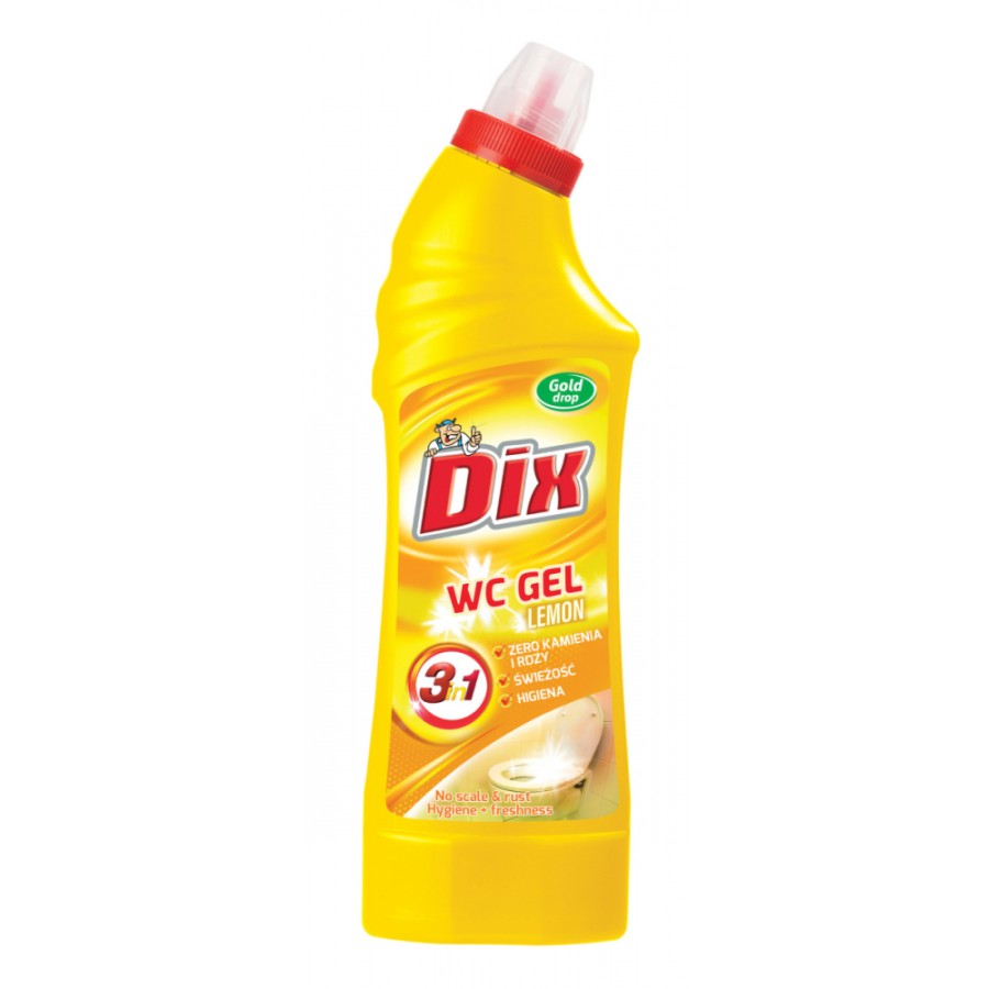 DIX - WC gél na toalety, CITRÓN, 750 ml