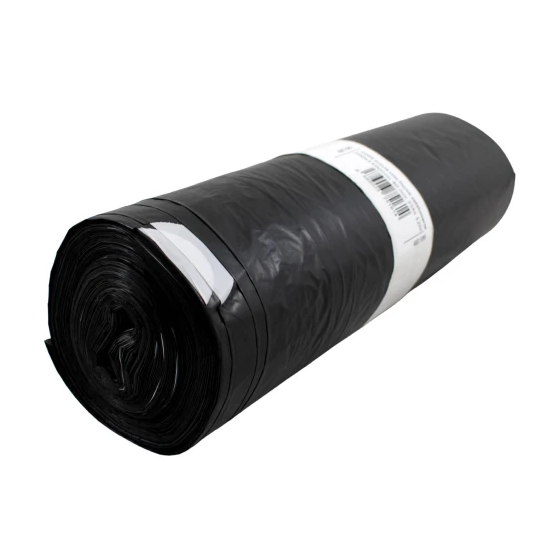 LDPE vrecia zaťahovacie čierne 700x1000mm/40mic 120l 25ks