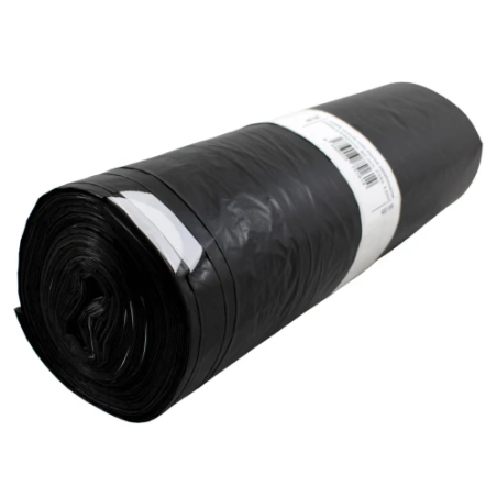 LDPE vrecia zaťahovacie čierne 700x1000mm/40mic 120l 25ks