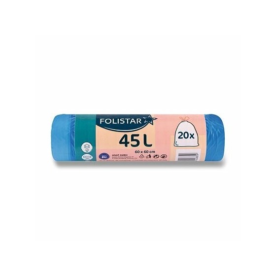Vrece na odpad zatahovacie 45L, 20ks